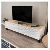 HANNAH HOME TV ormarić Lerze, 149.2x35x38 cm, Bijelo-smeđa | Eponuda.ba