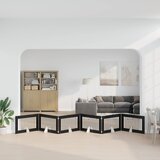  Vrata za pse s postoljem 6 pcs Crni hrast 100 x 60 cm | shoptok.hr