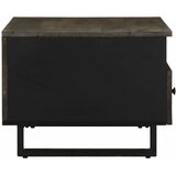  Stolić za kavu crni 80 x 54 x 40 cm od masivnog drva manga Crna | shoptok.hr