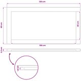  Pravokutni stolni vrh 120 x 60 x 3,2 cm Pravokutni Slike