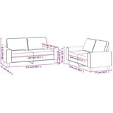  2-dijelni set sofa svjetlosivi od tkanine | shoptok.hr