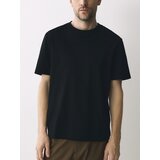 Reserved Regular fit majica kratkih rukava od merceriziranog pamuka - crno | shoptok.hr