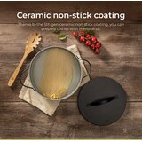  BE Living Posuda za kuhanje s poklopcem Essential Black 24 cm | shoptok.hr