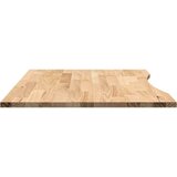 vidaXL Ploča za radni stol 100x80x2,5cm netretirane masivne hrastovine | shoptok.hr