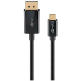 Goobay Kabel USB-C (M) na DisplayPort (M), 4k, 60 Hz, 2 m, črn, (5000004887) | Shoptok.si