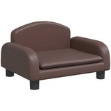  Krevet za pse smeđi 50x40x30 cm od umjetne kože | shoptok.hr
