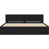 vidaXL Okvir za krevet s uzglavljem crni 160x200 cm | shoptok.hr