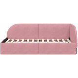  Kutni okvir kreveta Ružičasta 90 cm x 200 cm Baršun | shoptok.hr