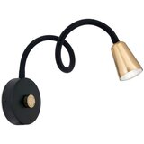Orion prigušiva fleksibilna zidna lampica dotty 1xGU10/10W/230V crna/mesing | Eponuda.com