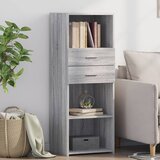 vidaXL Visoka komoda siva boja hrasta 45x42,5x124 cm konstruirano drvo Cijene