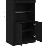  LED komoda Crni hrast 60,5 x 37 x 100 cm Konstruirano drvo | shoptok.hr
