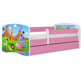 HAPPYKIDS Dječji krevet Dreamy safari 160x80 bez madraca bez ladice Rozičasta | shoptok.hr