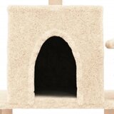  Penjalica za mačke sa stupovima za grebanje krem 122 cm | shoptok.hr