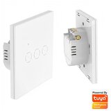 Mitea Smart Prekidač beli TOUCH pametni Wi‑Fi smart breaker 10A 2.4GHZ MS-701-3-W Cene