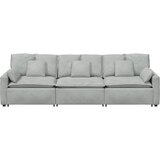  Modularna sofa s jastucima svijetlosiva | shoptok.hr