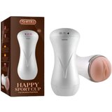 Lonely Happy - punjiva umjetna vagina koja stenje i vibrira (bijela-prirodna) | shoptok.hr