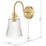  Där Lighting HAD0740-05 - Zidna lampa HADANO 1xE14/40W/230V zlatna | Eponuda.com
