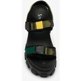 Resti Green and black women's sandals on a solid sole Rodeksi | shoptok.hr