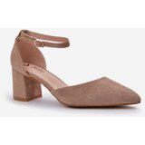 Boto PS1 Suede Heels On A Heel Dark Beige Promise | Eponuda.ba