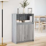  Komoda s LED svjetlima boja hrasta sonome 72x34x100 cm drvena | shoptok.hr