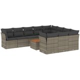  11-dijelni set vrtnih sofa od poliratana s jastucima sivi | shoptok.hr