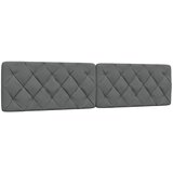 Maison Chic posteljno vzglavje - vzglavna omarica - vzglavna stranica temno siva 200 cm blago, (21703861) | Shoptok.si