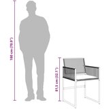 vidaXL 11-dijelni vrtni blagovaonski set s jastucima poliratan crni | shoptok.hr
