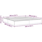  Ottomanska Okvir za krevet s pohranom s pohranom Baršun - Tamno plava 200 x 200 cm | shoptok.hr