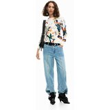 Desigual Pulover marine / rumena / oranžna / bela | Shoptok.si