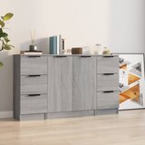  Komode 3 kom boja hrasta sonome od konstruiranog drva | shoptok.hr