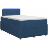  Boxspring krevet s madracem Plava 120 x 190 cm Tkanina | shoptok.hr