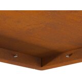 vidaXL Corten čelik 80 x 80 x 40 cm Izdržljivo Ognjište Četvrtasto | shoptok.hr