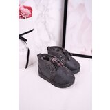 Boto Children's Lace-up Snow Boots Insulated With Fur Grey Hunter | ePonuda.com