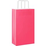  Papirnate vrećice 250 kom s ručkama ružičaste 21x11x36 cm | shoptok.hr