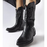 Gemre Black flat heel cowboy boots Simonetta | shoptok.hr