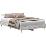  Krevetna konstrukcija Siva Sonoma 193 x 123 x 25 cm | shoptok.hr