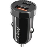 LINQ Avtomobilski polnilnik za vžigalnik 38 W Power Delivery, Quick Charge, Črna, (5000070142) | Shoptok.si