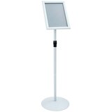  Stojalo za plakat srebrna 33 x 33 x 123 cm PVC in jeklo, (5000201128) | Shoptok.si