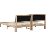  Krevetna konstrukcija Smeđa 200 x 200 cm Čvrsto borovo drvo | shoptok.hr
