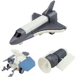  Svemirski set vozila za igru s raketom i satelitom - sivo/bijeli | Shoptok.si