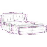  Krevet s madracem crni 120 x 200 cm od umjetne kože | shoptok.hr