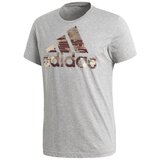 Adidas Majice s kratkimi rokavi Ess Bos Foil Siva | Shoptok.si