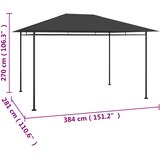  Sjenica 384x281x270 cm antracit 180 g/m² | shoptok.hr