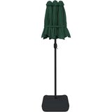  Dvostruki vrtni suncobran s LED svjetlima zeleni 316 x 145 cm | Eponuda.ba