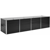 Povišena vrtna gredica antracit 320x80x77 cm pocinčani čelik | shoptok.hr