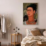  Slika - Frida Kahlo – Self-Portrait with Monkey 40x60 U prirodnom drvenom okviru | shoptok.hr