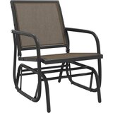 vidaXL Vrtne stolice ljuljačke smeđe 61x76x87 cm tekstil i čelik - Smeđa 1 | shoptok.hr
