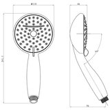 STIL ručica tuša 3 funkcije (P109) | shoptok.hr