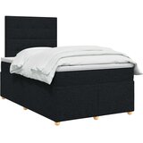  Boxspring krevet s madracem Crna 120 x 200 cm Tkanina | shoptok.hr