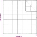  2-u-1 Punionica Bijelo 200 x 200 cm Perje | shoptok.hr
